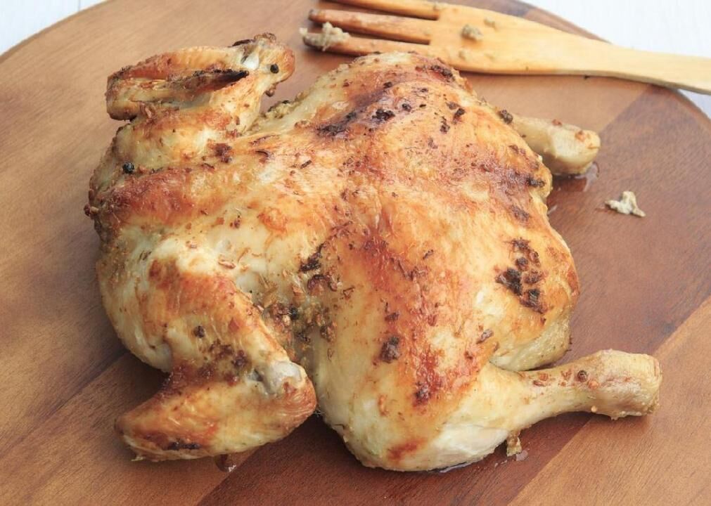 Chicken that's been chlorinated